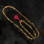 Tiger eye tri rudhraksha Mala